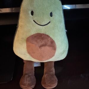 Plush Avocado Stuffed Animal Toy - Green and Brown